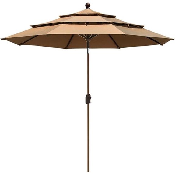 EliteShade 10-Year Non-Fading 9Ft Patio Umbrella