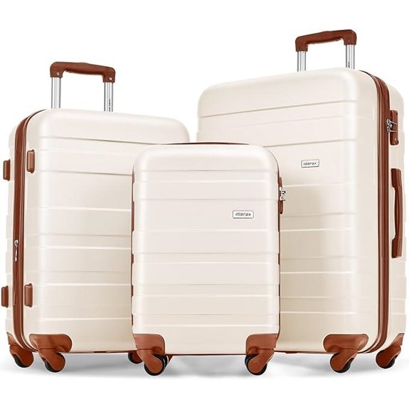Merax 3-Piece ABS Hardside Luggage Set