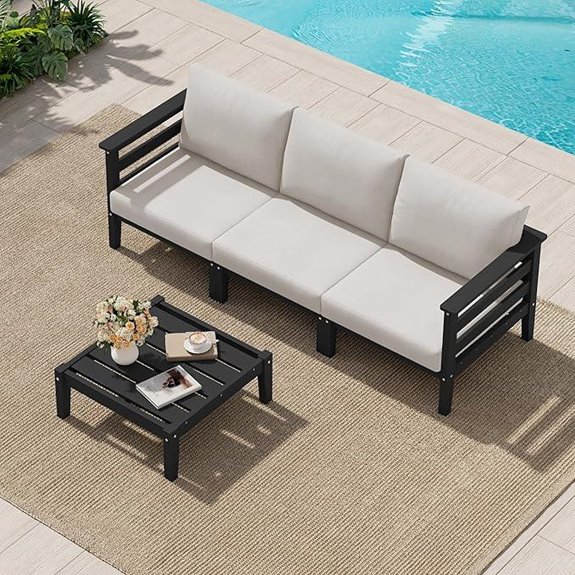 durable four piece patio set