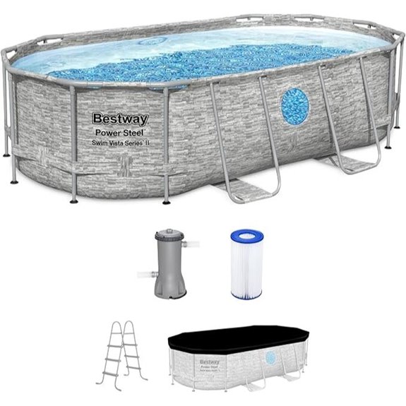 durable steel pool set