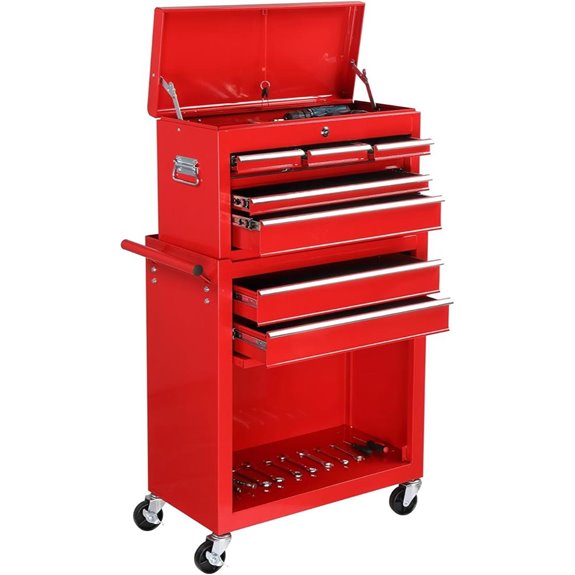 TUFFIOM 8-Drawer Rolling Tool Chest Organizer