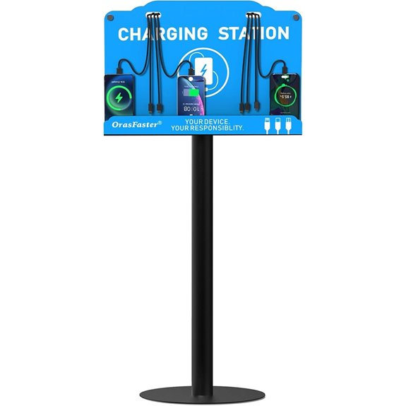 Floor Standing Multi-Device Charging Station with 8 Ports