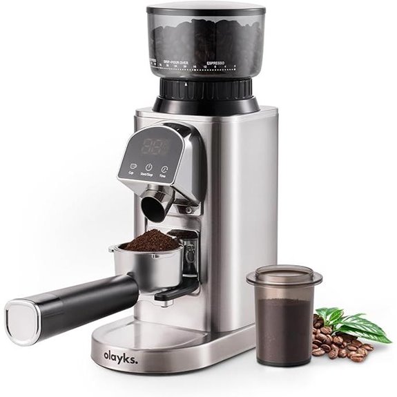 Electric Conical Burr Coffee Grinder with Timer
