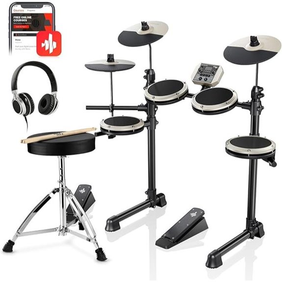 Donner DED-80 Electric Drum Kit with Accessories