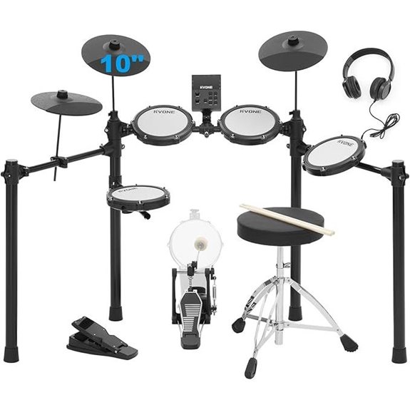 Electric Drum Set with Pedal 150 Sounds Cymbals Accessories