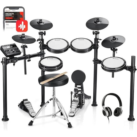 Donner DED-200X Electronic Drum Set with Accessories
