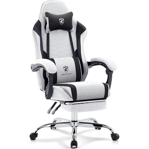 ergonomic gaming chair with footrest
