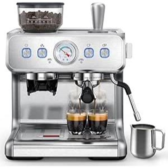 COWSAR Espresso Machine with Grinder and Milk Frother