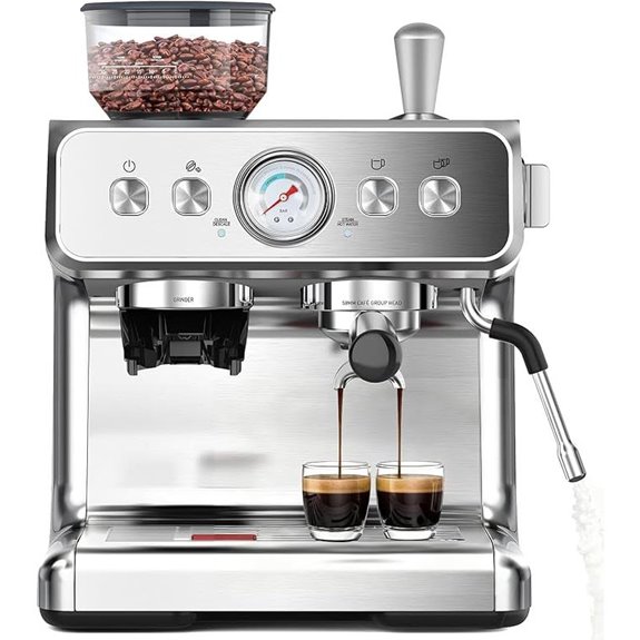 COWSAR 20 Bar Espresso Machine with Grinder and Frother
