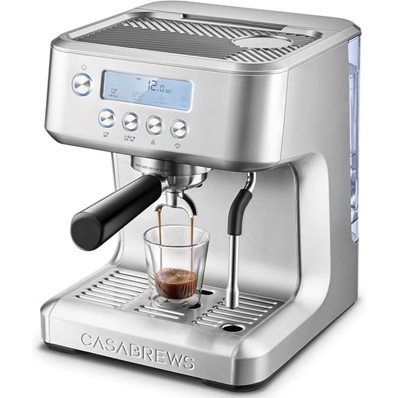 CASABREWS Espresso Machine with LCD and Milk Frother