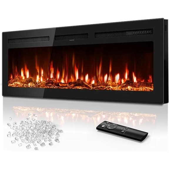50 Inch Recessed & Wall-Mounted Electric Fireplace