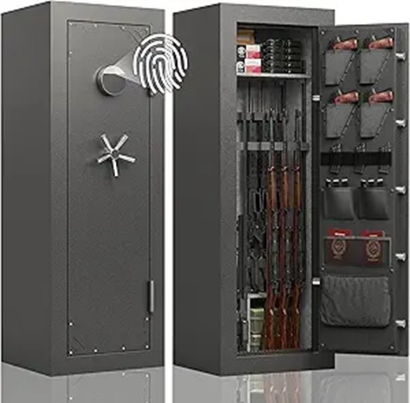 fireproof biometric gun safe