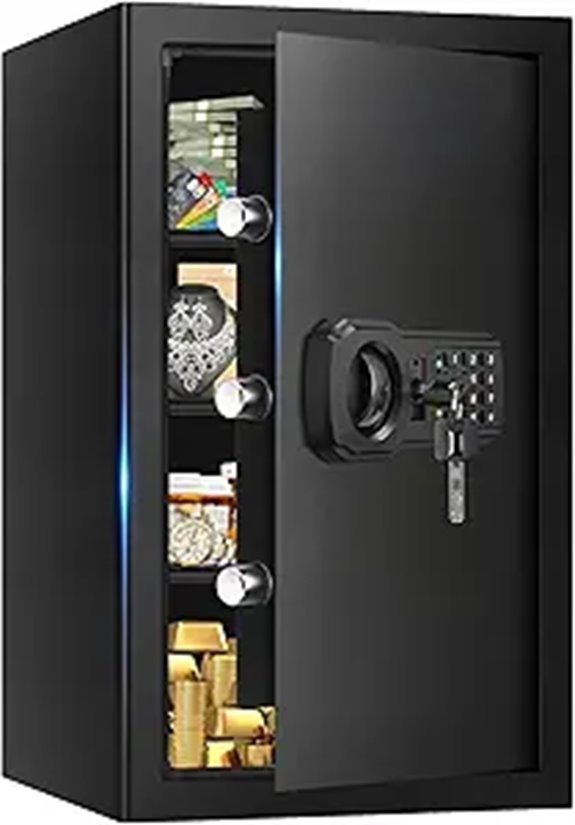 Large Fireproof Home Safe with Digital Keypad