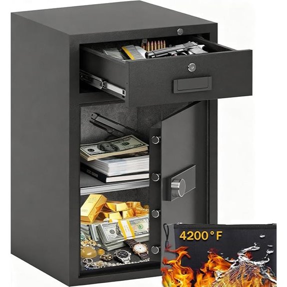 KAER 5.1 Cuft Fireproof Waterproof Safe with Lock