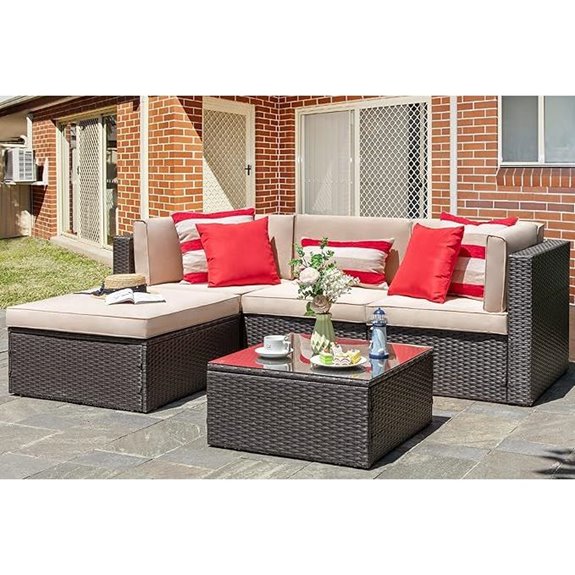 five piece outdoor furniture