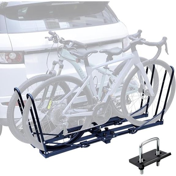 Hitch Mount Bike Rack for 2 Bikes Foldable