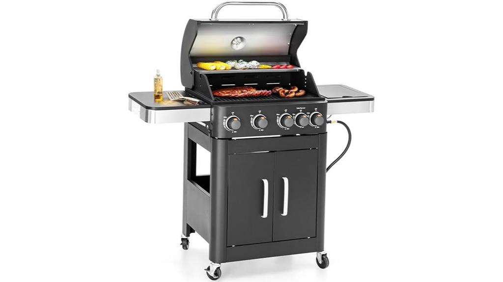 four burner gas grill