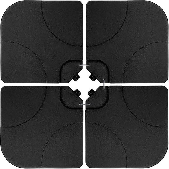 Simple Deluxe 4pcs Patio Market Stand with Water Weights