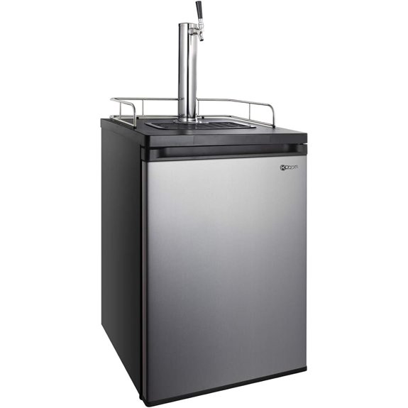 full size kegerator with one faucet
