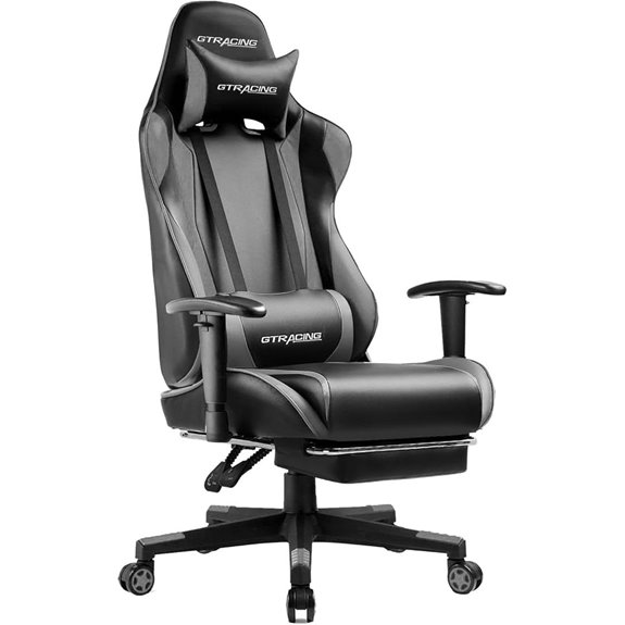 GTRACING Gaming Chair with Footrest & Headrest