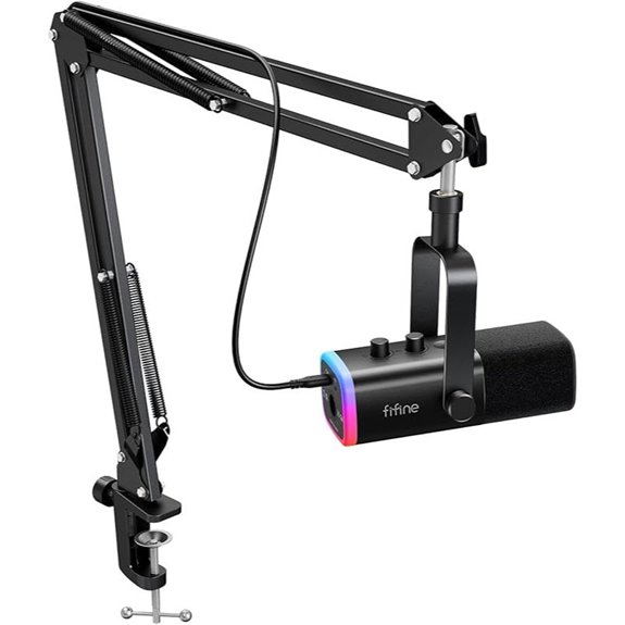 gaming microphone with boom