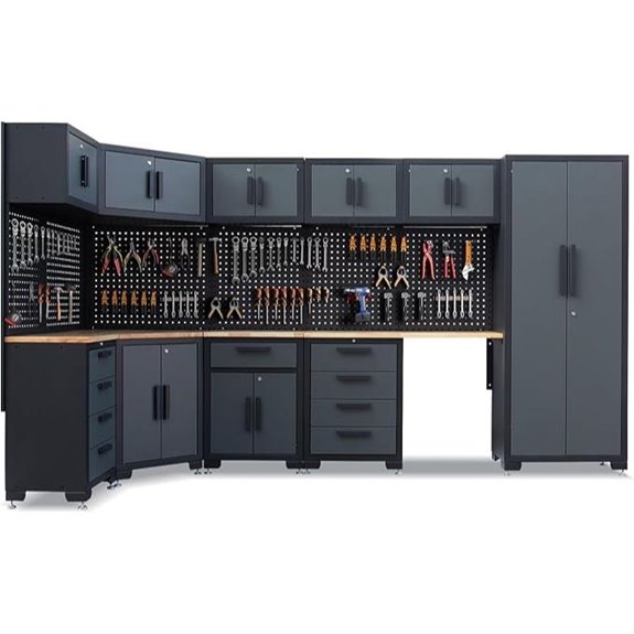 garage corner storage set