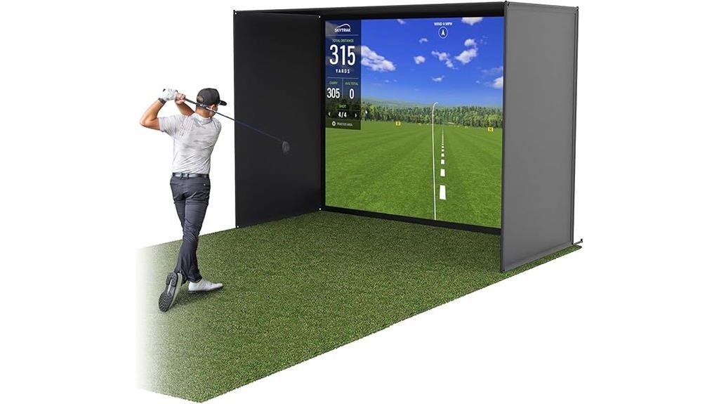 golf simulator enclosure net