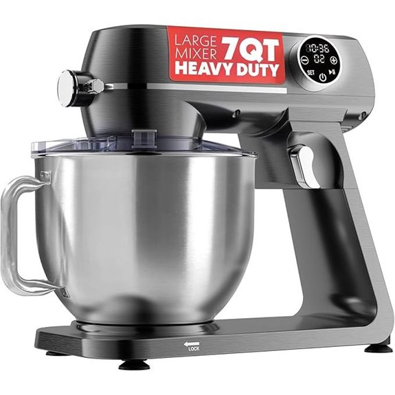 Gourmia 7 QT Tilt-Head Stand Mixer with Attachments