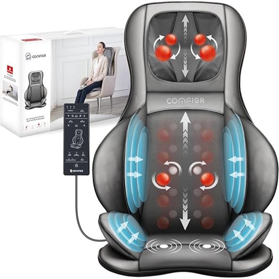 COMFIER Massager Chair with Heat and Shiatsu Features