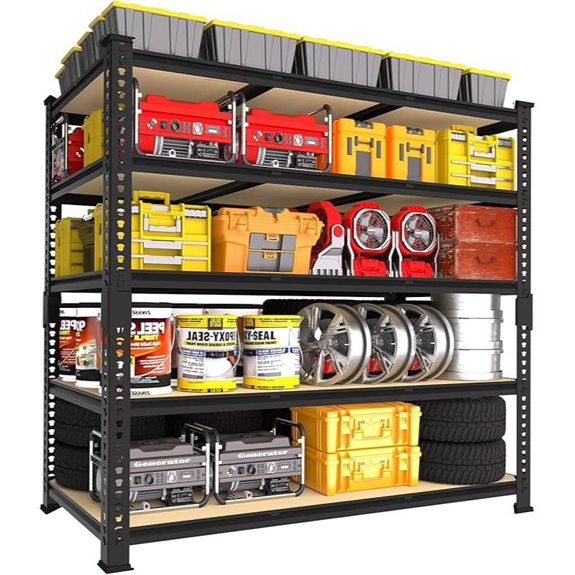 PrimeZone Heavy Duty Garage Shelves 5-Tier Metal Storage