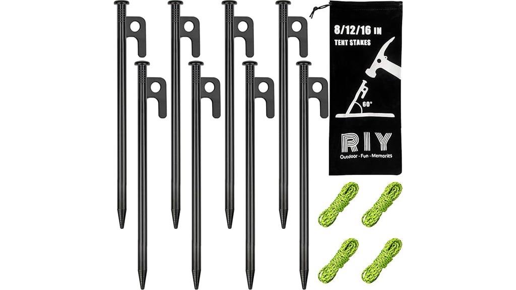 heavy duty steel tent stakes