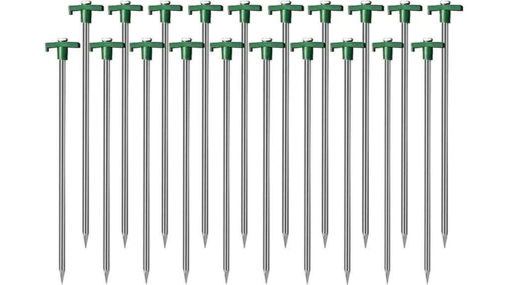 heavy duty tent stakes pack