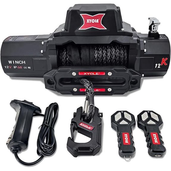 12000lbs Waterproof Electric Winch with Remote