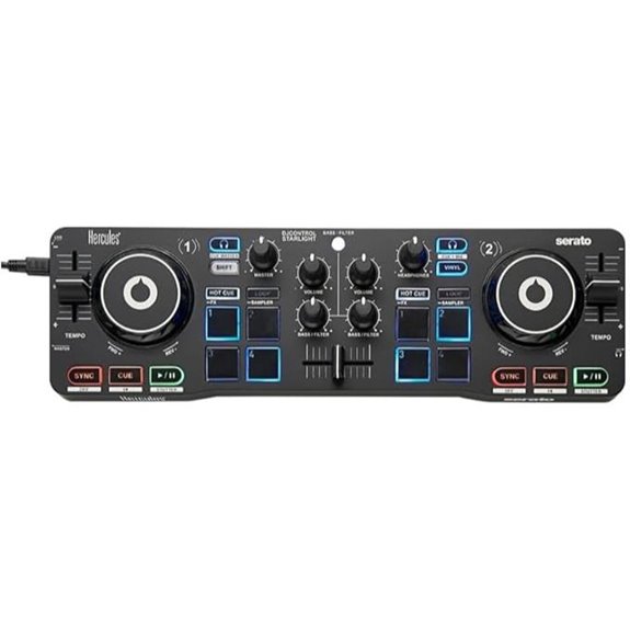 Hercules DJ Control Starlight Compact Controller with Serato DJ Lite