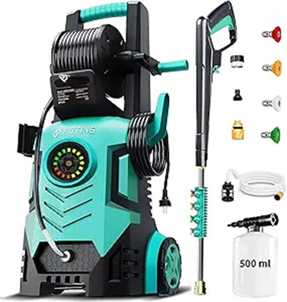 Upgraded 5000PSI Pressure Washer with Touch Screen