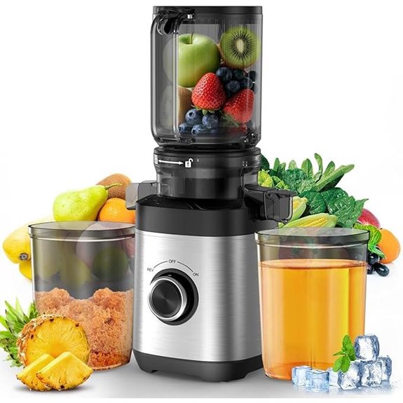 Cold Press Juicer with Wide Chute and High Yield