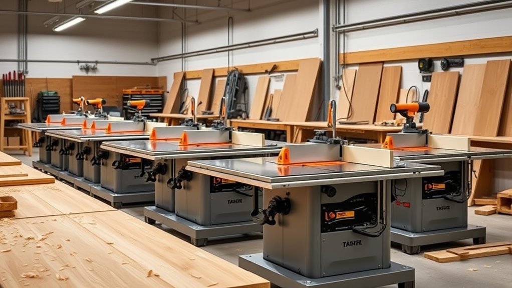 key table saw features