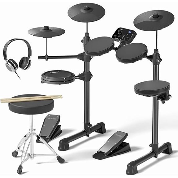 AODSK Electric Drum Set for Kids with Sounds
