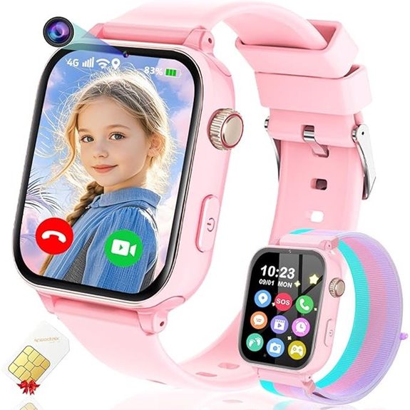 Kids 4G GPS Smartwatch with Video Call & SOS