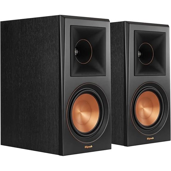 klipsch ebony bookshelf speakers