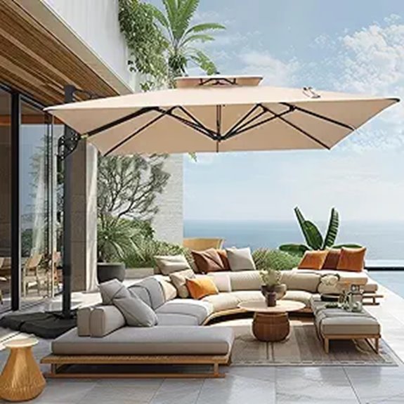 Sophia & William 12ft Cantilever Patio Umbrella