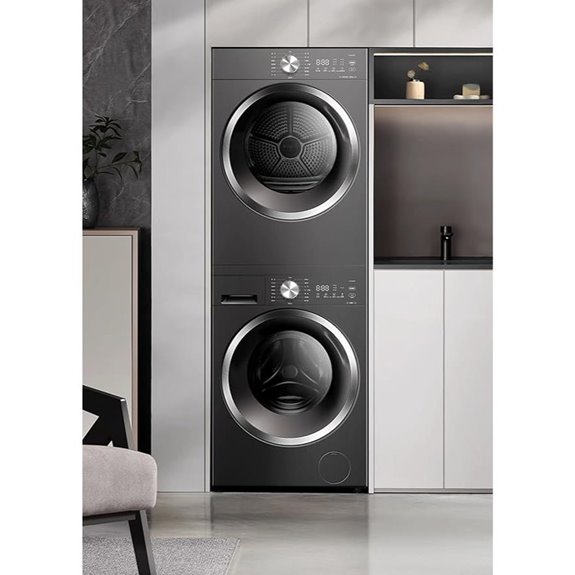 Washer & Dryer Combo 5 & 7.4 Cu.Ft. LED Display