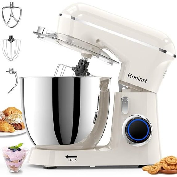 6.5QT 10-Speed Tilt-Head Stand Mixer with Attachments