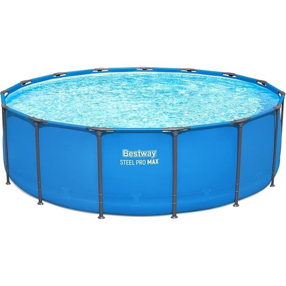 large circular above ground pool