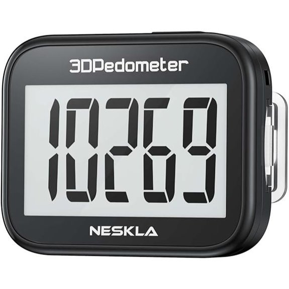 3D Pedometer with Large Digital Display