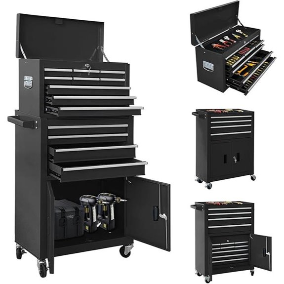 13-Drawer Double Door Rolling Tool Chest