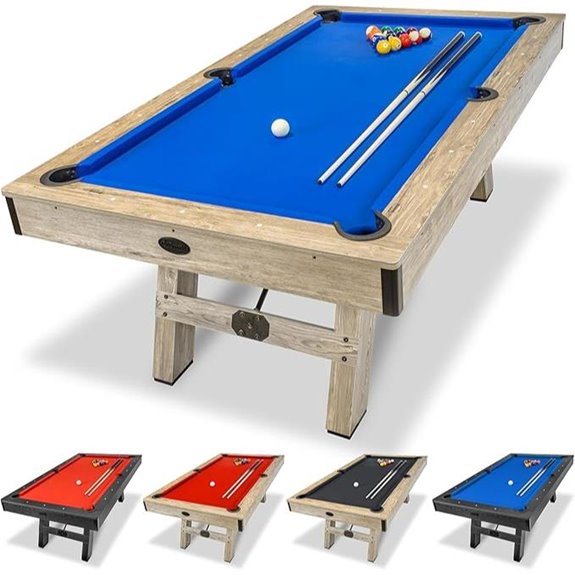 GoSports 7ft Pool Table with Accessories