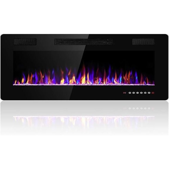 36-Inch Electric Fireplace Insert with Remote and Thermostat