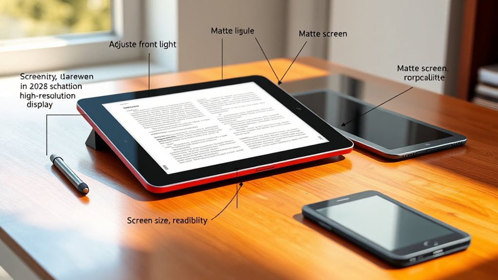large screen pdf reading considerations