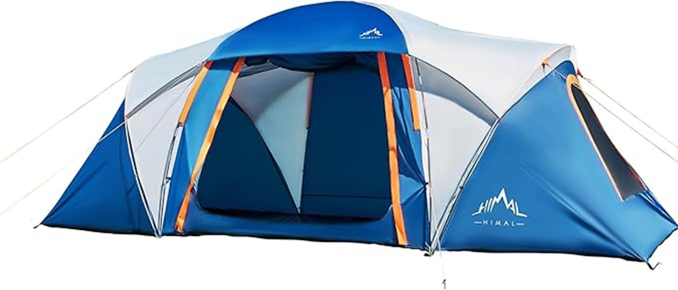 large waterproof family tent